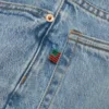 Pantalones holgados de Denim lavado claro