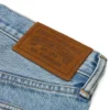 Pantalones holgados de Denim con Cotton Wreath, lavado claro