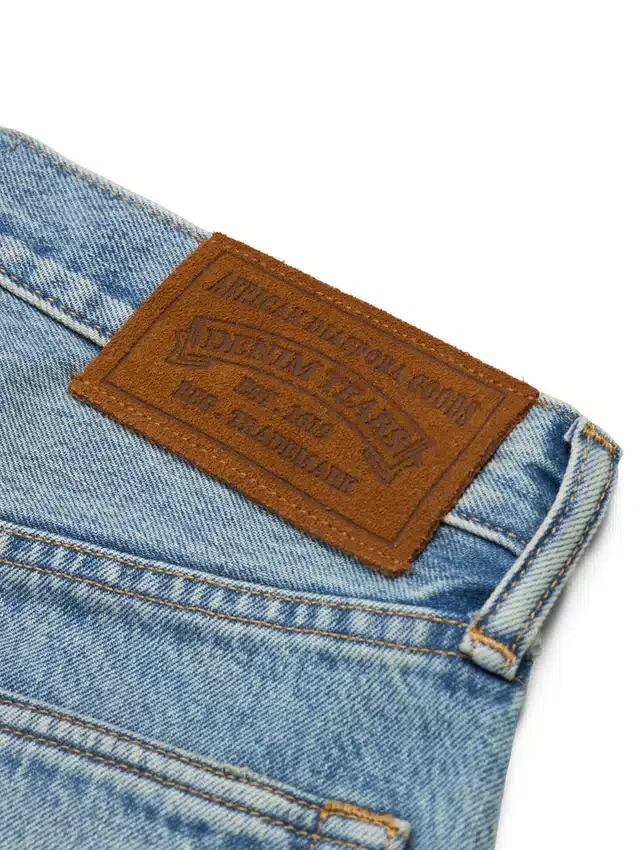 Pantalones holgados de Denim con Cotton Wreath, lavado claro