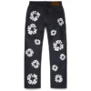Pantalones vaqueros rectos de Denim «Cotton Wreath» con ribete