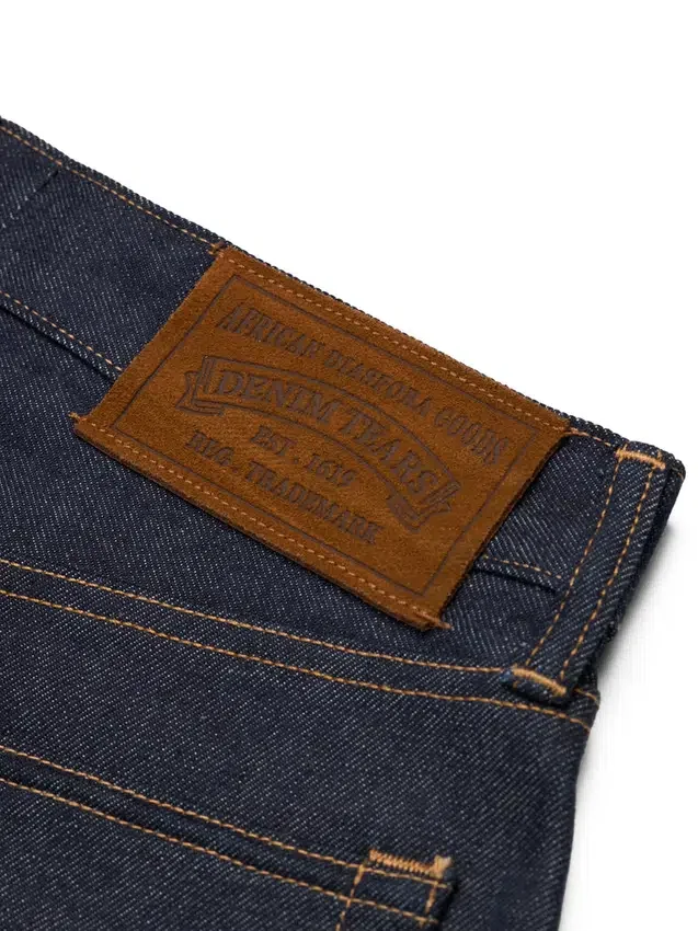 Pantalones holgados de Denim «Cotton Wreath» con ribete