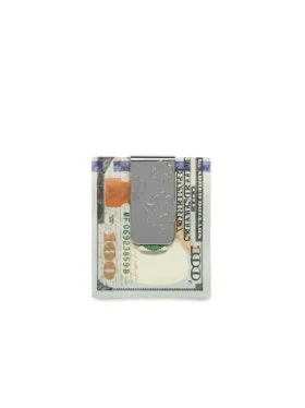 Pinza para billetes «Cotton Wreath» plateada