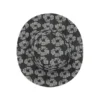 Sombrero de pescador con diseño Jacquard Wreath, lavado en negro
