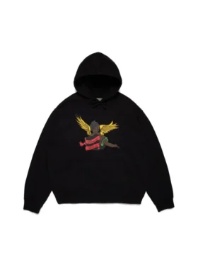 Sudadera con capucha «Black Cherub», negra