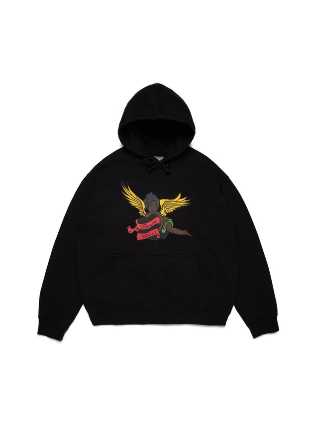 Sudadera con capucha «Black Cherub», negra