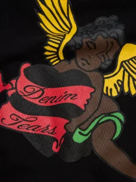 Sudadera con capucha «Black Cherub», negra