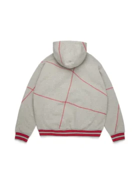 Sudadera con capucha DT Virginia con costura overlock, gris