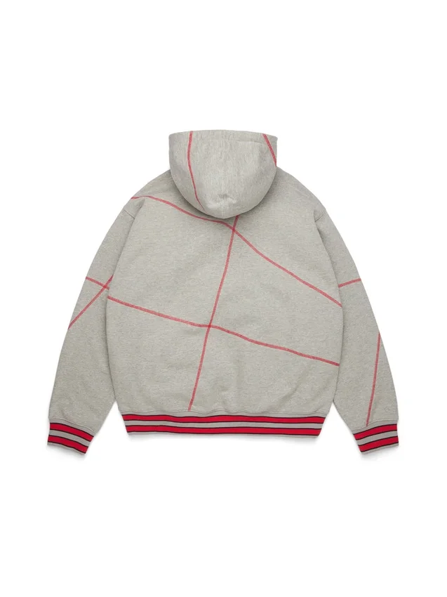 Sudadera con capucha DT Virginia con costura overlock, gris