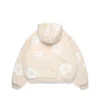 Sudadera con capucha y cardigan «Cotton Wreath» en color avena