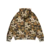 Sudadera con capucha y cremallera con estampado floral «Libertas»