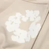 Sudadera con capucha y cremallera «Cotton Wreath» color crema