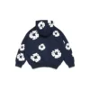 Sudadera con capucha y cremallera «Cotton Wreath Hoodie» para niños, azul marino