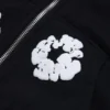 Sudadera con capucha y cremallera «Cotton Wreath Hoodie» para niños, color negro