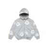 Sudadera con capucha y cremallera «Cotton Wreath» para niños, color gris