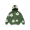 Sudadera con capucha y cremallera «Cotton Wreath» para niños, verde