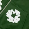 Sudadera con capucha y cremallera «Cotton Wreath» para niños, verde