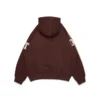 Sudadera con capucha y cremallera «DT Chenille Patch», marrón