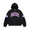 Sudadera con capucha y cremallera DT Stripe, negra