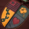 Sudadera con capucha y cremallera «Libertas Crest», marrón desgastado