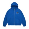 Sudadera con capucha y cremallera «Pan African» azul
