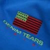 Sudadera con capucha y cremallera «Pan African» azul