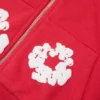 Sudadera con capucha y cremallera para niños «Cotton Wreath Hoodie», color rojo