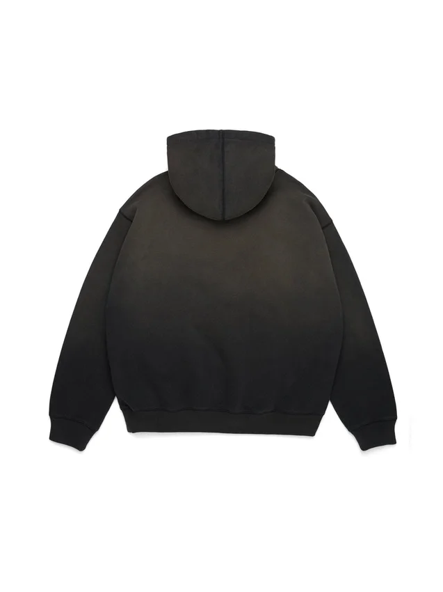 Sudadera con capucha y cremallera «Peace Wreath Knockout», negra