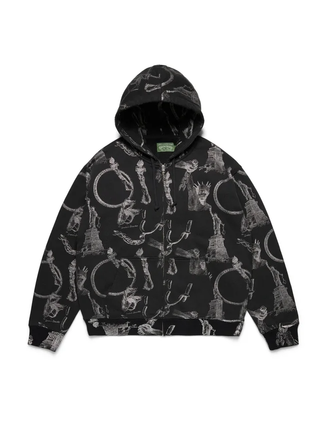 Sudadera con capucha y cremallera «Plates»
