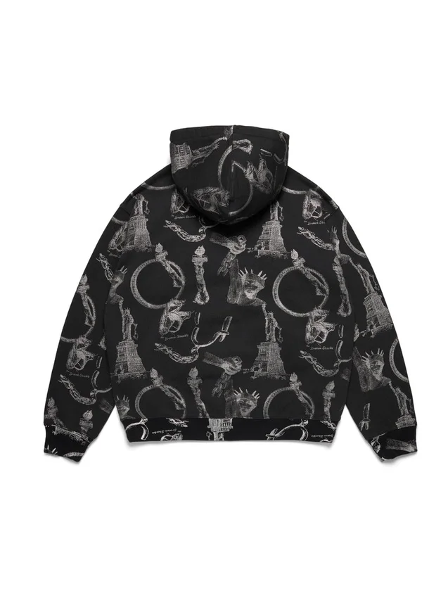 Sudadera con capucha y cremallera «Plates»